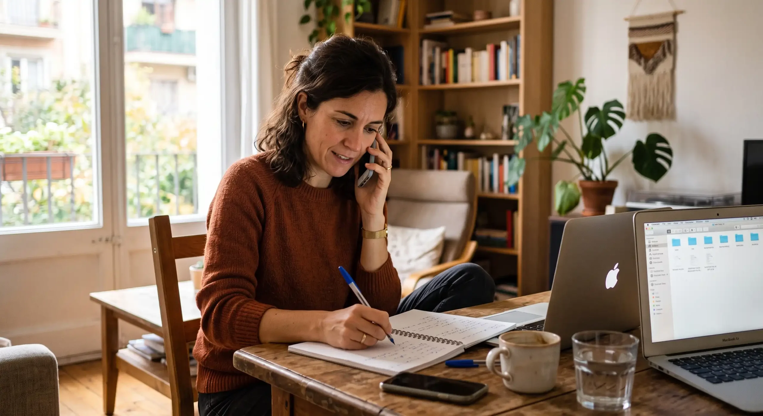 Persona che richiede un preventivo personalizzato per assistenza domiciliare